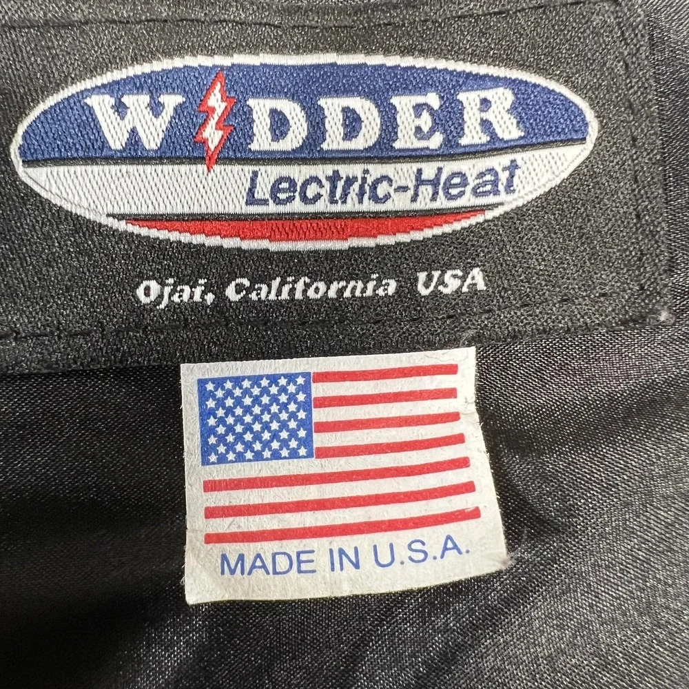 Widder Lectric-Heat Vest Mens 44 Black 12V Heated Motorcycle Made USA Riding